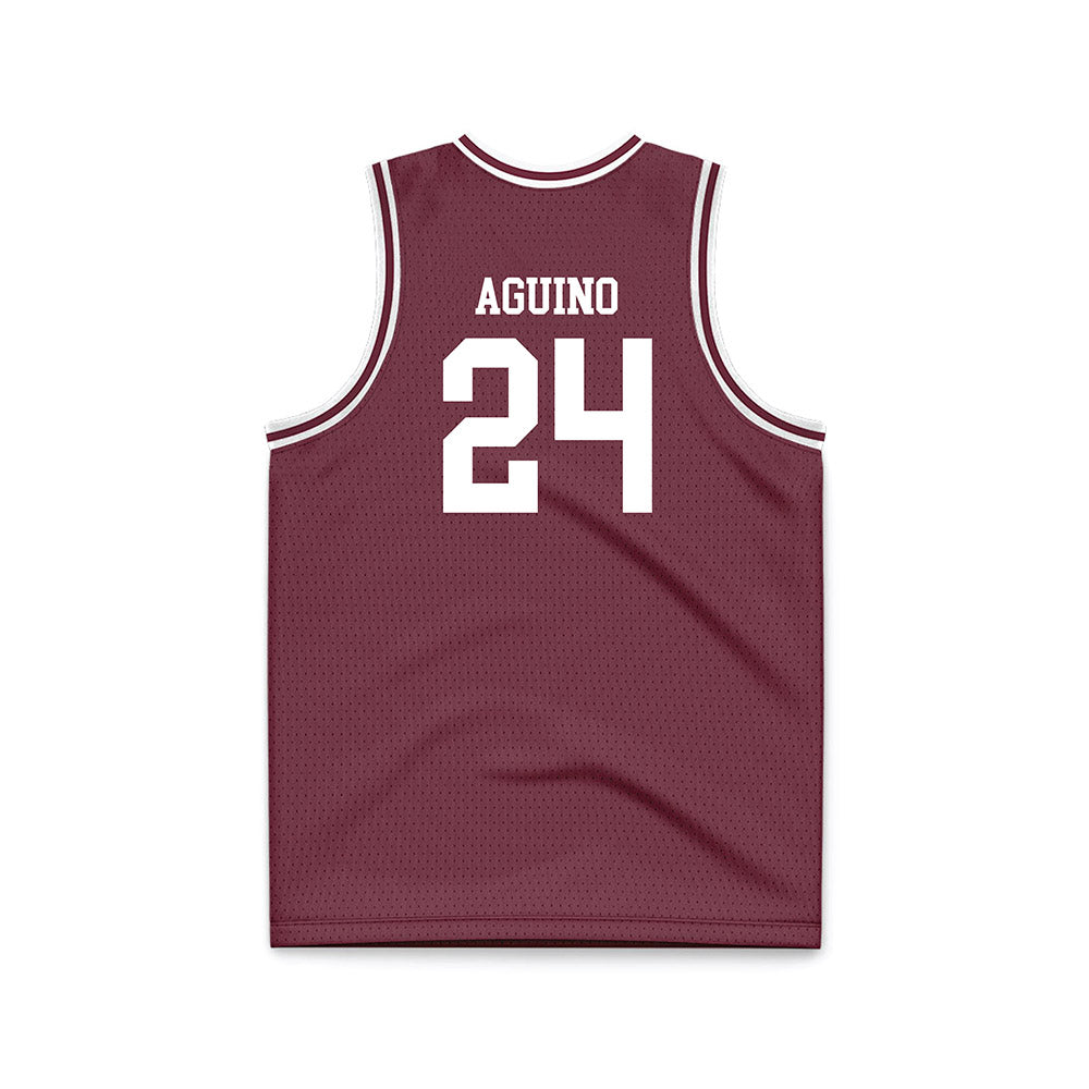 Montana - NCAA Men's Basketball : Kenyon Aguino - Maroon Basketball Jersey-1
