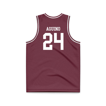 Montana - NCAA Men's Basketball : Kenyon Aguino - Maroon Basketball Jersey-1