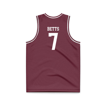 Montana - NCAA Men's Basketball : Kadyn Betts - Maroon Basketball Jersey-1