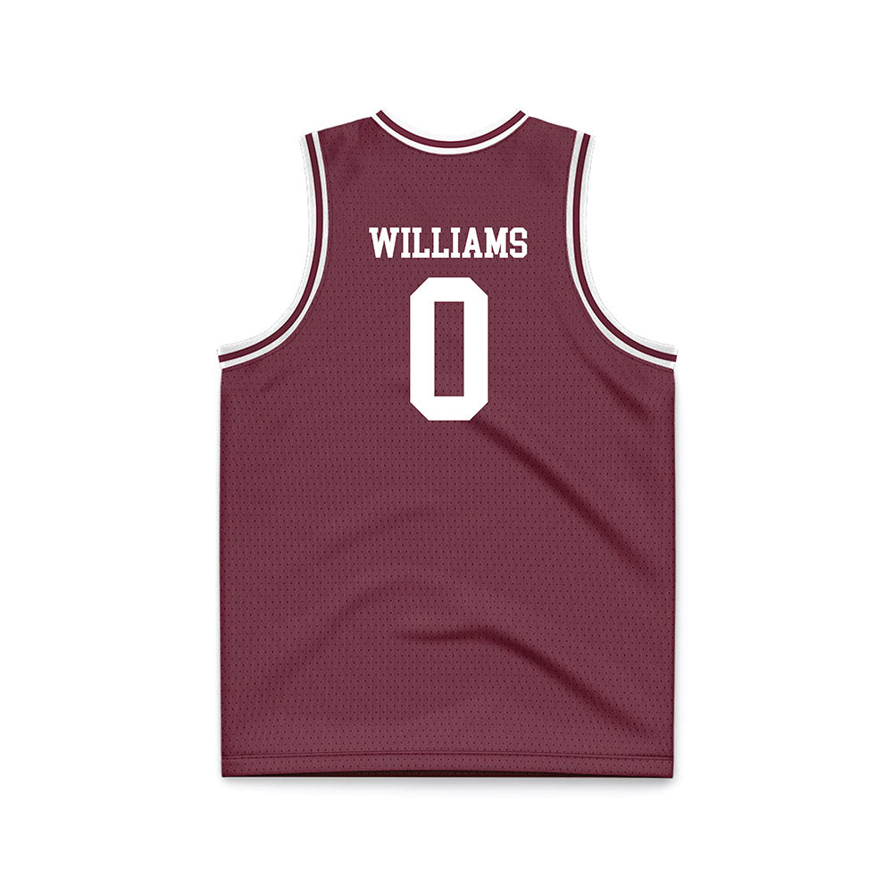 Montana - NCAA Men's Basketball : Money Williams - Maroon Basketball Jersey-1