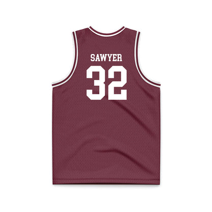 Montana - NCAA Men's Basketball : Te'Jon Sawyer - Maroon Basketball Jersey-1