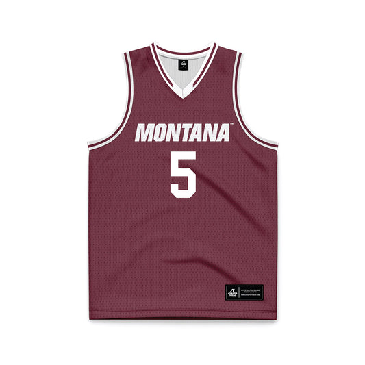 Montana - NCAA Men's Basketball : Amari Jedkins - Maroon Basketball Jersey-0
