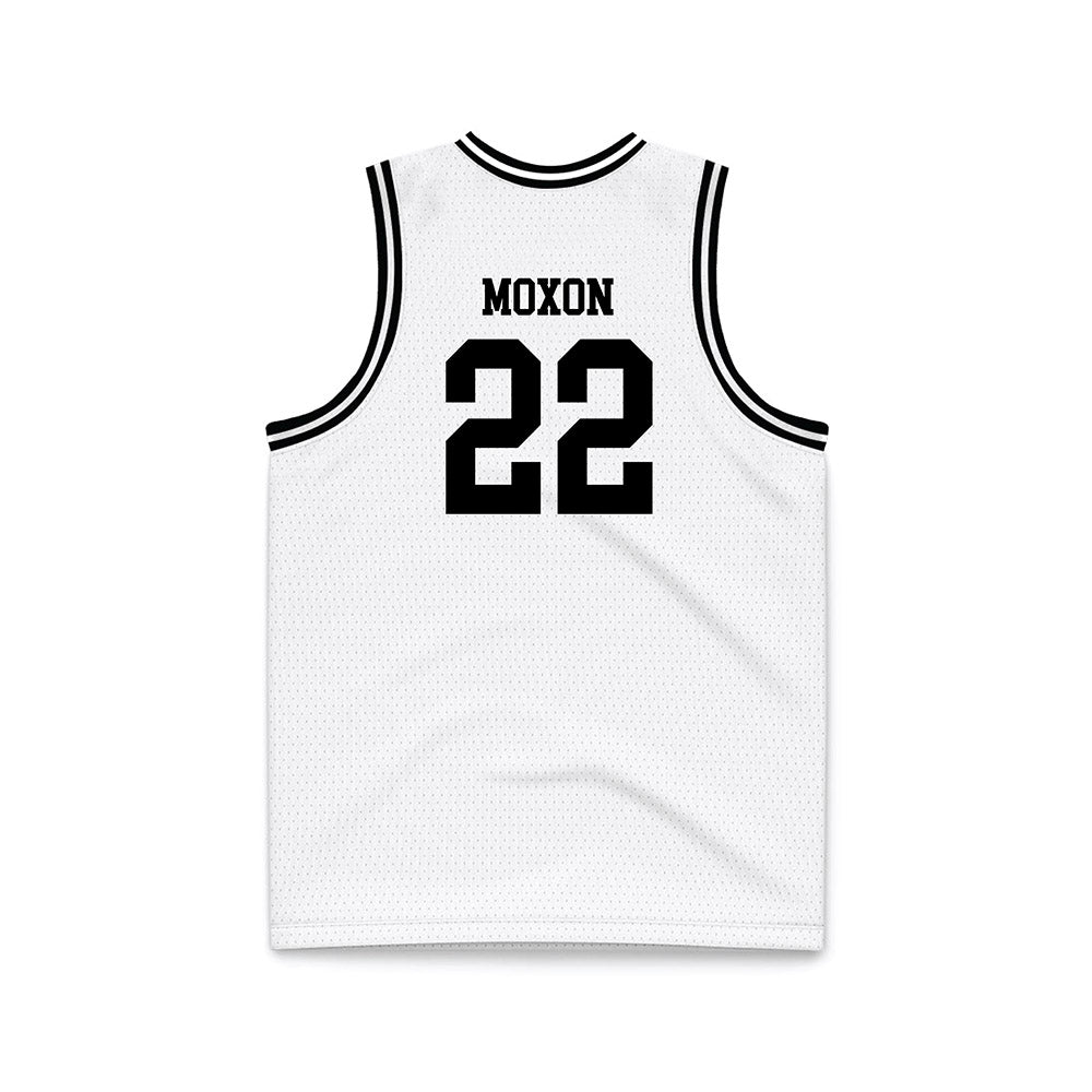 Montana - NCAA Men's Basketball : Luke Moxon - White Basketball Jersey-1