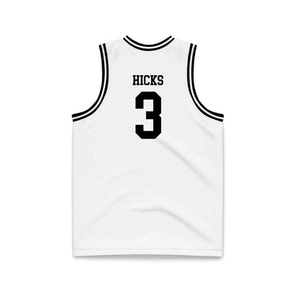 Montana - NCAA Men's Basketball : Brooklyn Hicks - White Basketball Jersey-1
