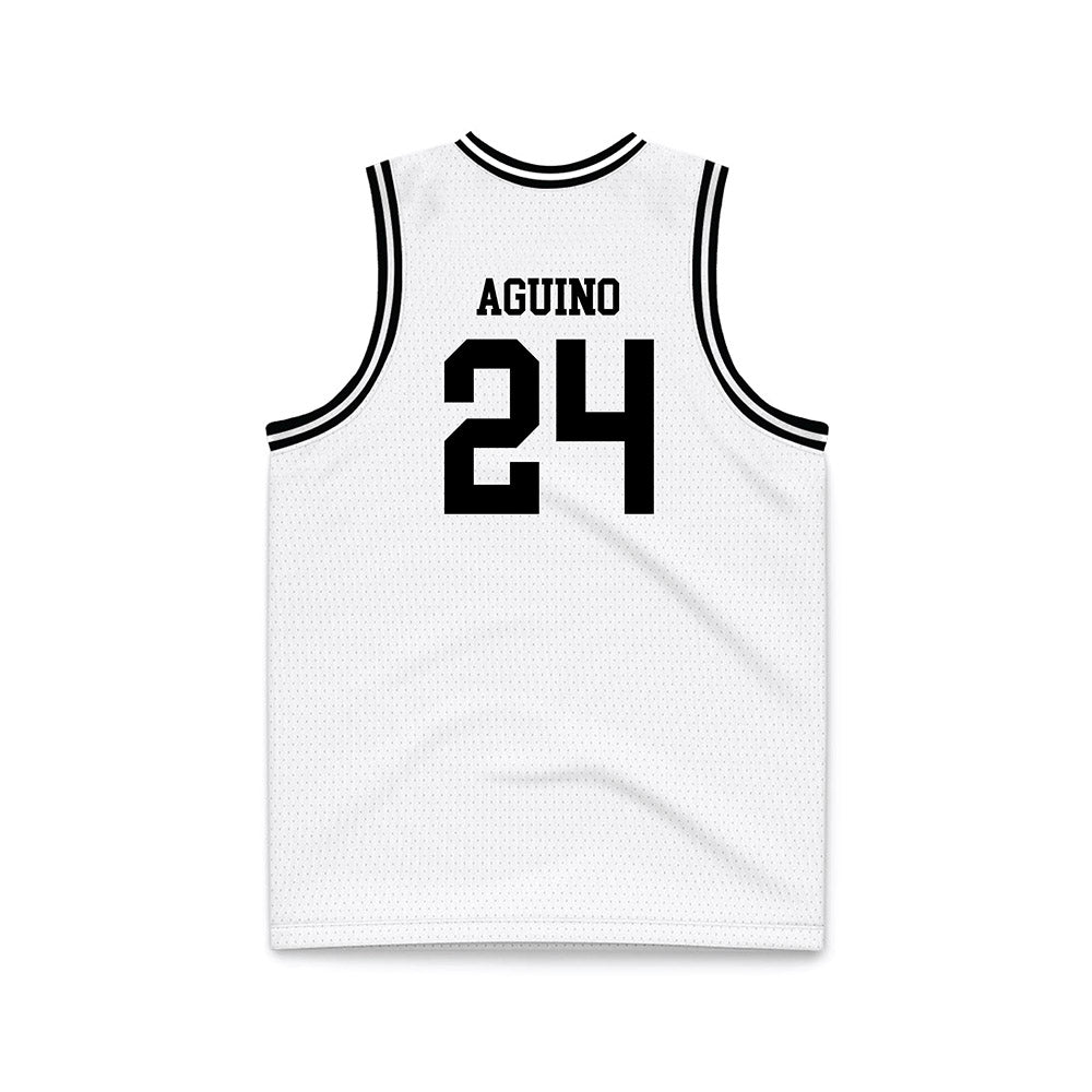 Montana - NCAA Men's Basketball : Kenyon Aguino - White Basketball Jersey-1