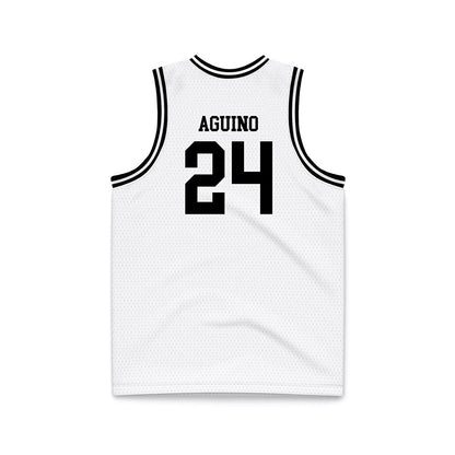 Montana - NCAA Men's Basketball : Kenyon Aguino - White Basketball Jersey-1