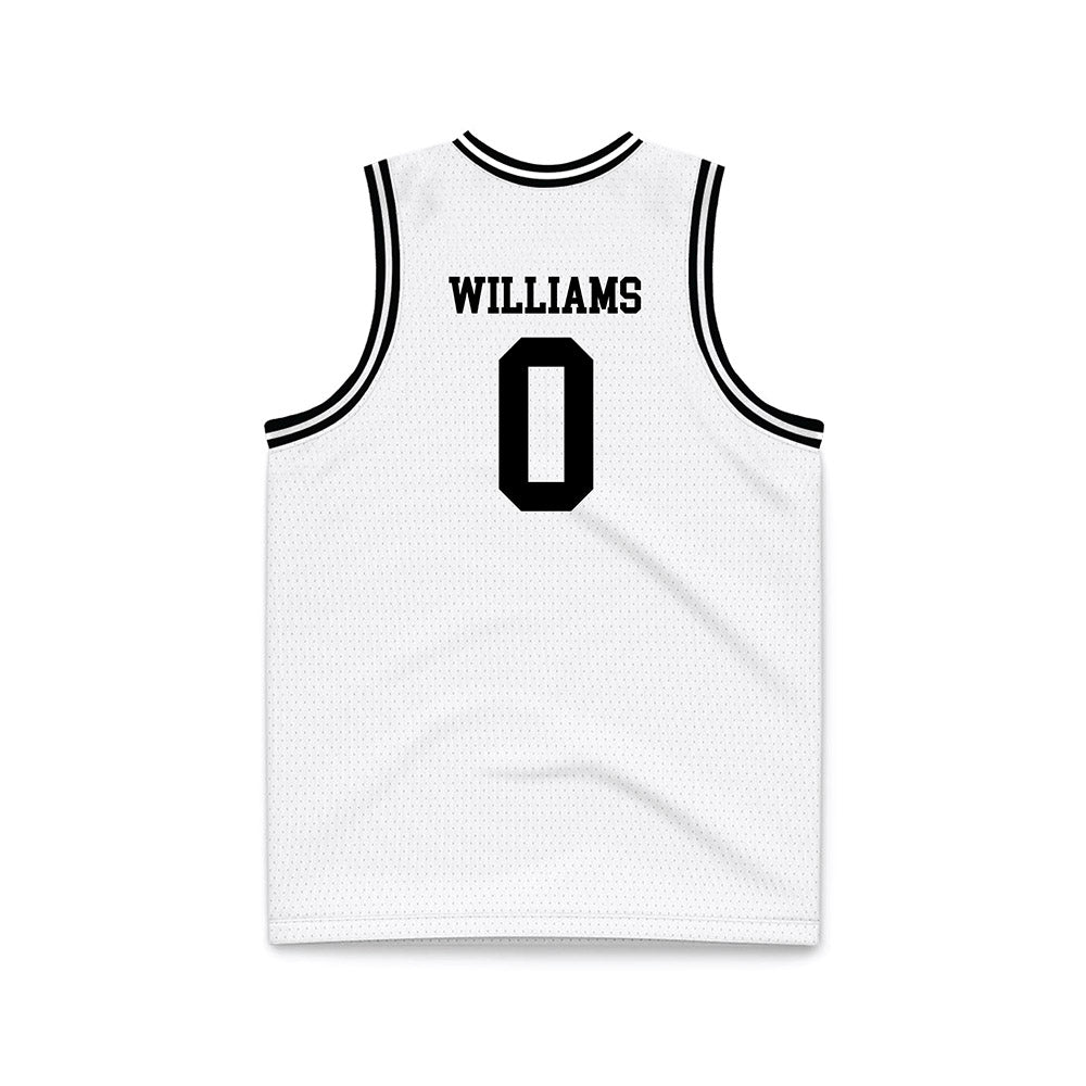 Montana - NCAA Men's Basketball : Money Williams - White Basketball Jersey-1