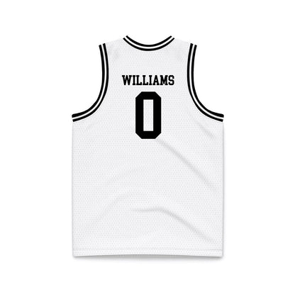 Montana - NCAA Men's Basketball : Money Williams - White Basketball Jersey-1