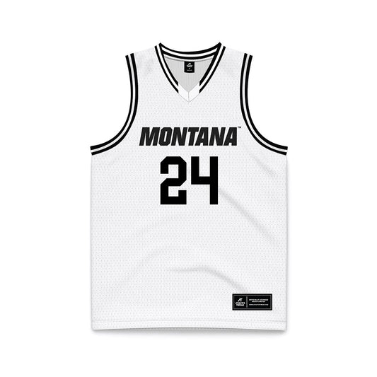 Montana - NCAA Men's Basketball : Kenyon Aguino - White Basketball Jersey-0
