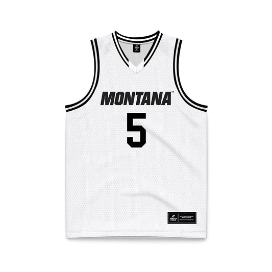 Montana - NCAA Men's Basketball : Amari Jedkins - White Basketball Jersey-0