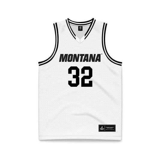 Montana - NCAA Men's Basketball : Te'Jon Sawyer - White Basketball Jersey-0