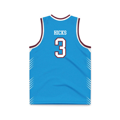 Montana - NCAA Men's Basketball : Brooklyn Hicks - Blue Basketball Jersey-1