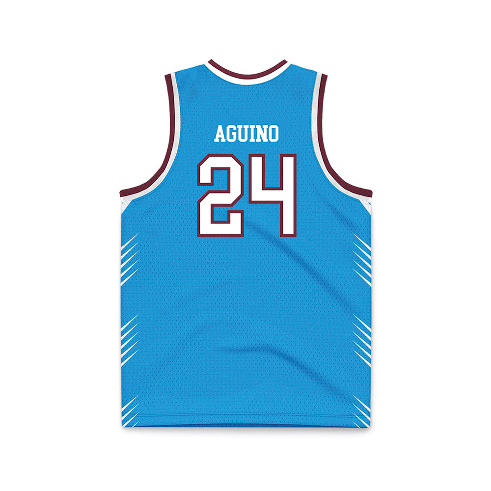 Montana - NCAA Men's Basketball : Kenyon Aguino - Blue Basketball Jersey-1