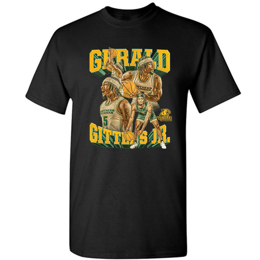 Northern Michigan - NCAA Men's Basketball : Gee Gittens Jr - Player Collage T-Shirt-0