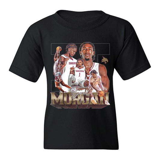 Texas State - NCAA Men's Basketball : Tyrel Morgan - Player Collage Youth T-Shirt-0