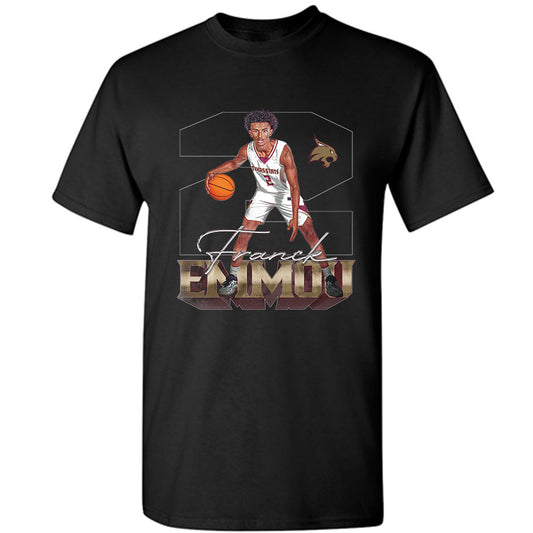 Texas State - NCAA Men's Basketball : Franck Emmou - Player Collage T-Shirt-0