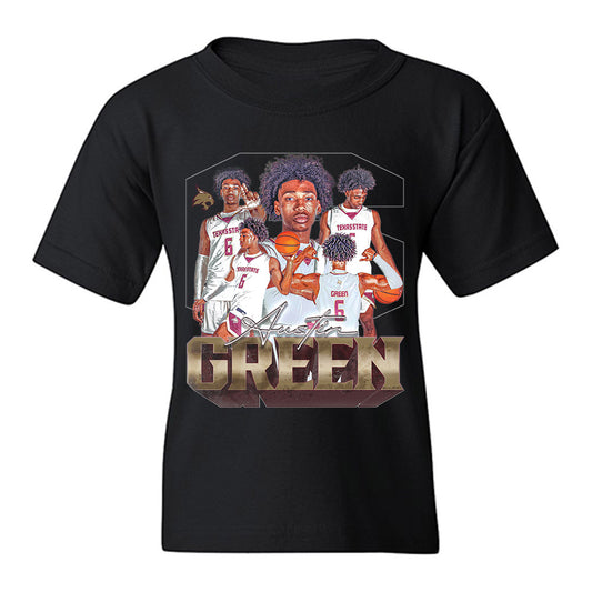 Texas State - NCAA Men's Basketball : Austin Green - Youth T-Shirt-0