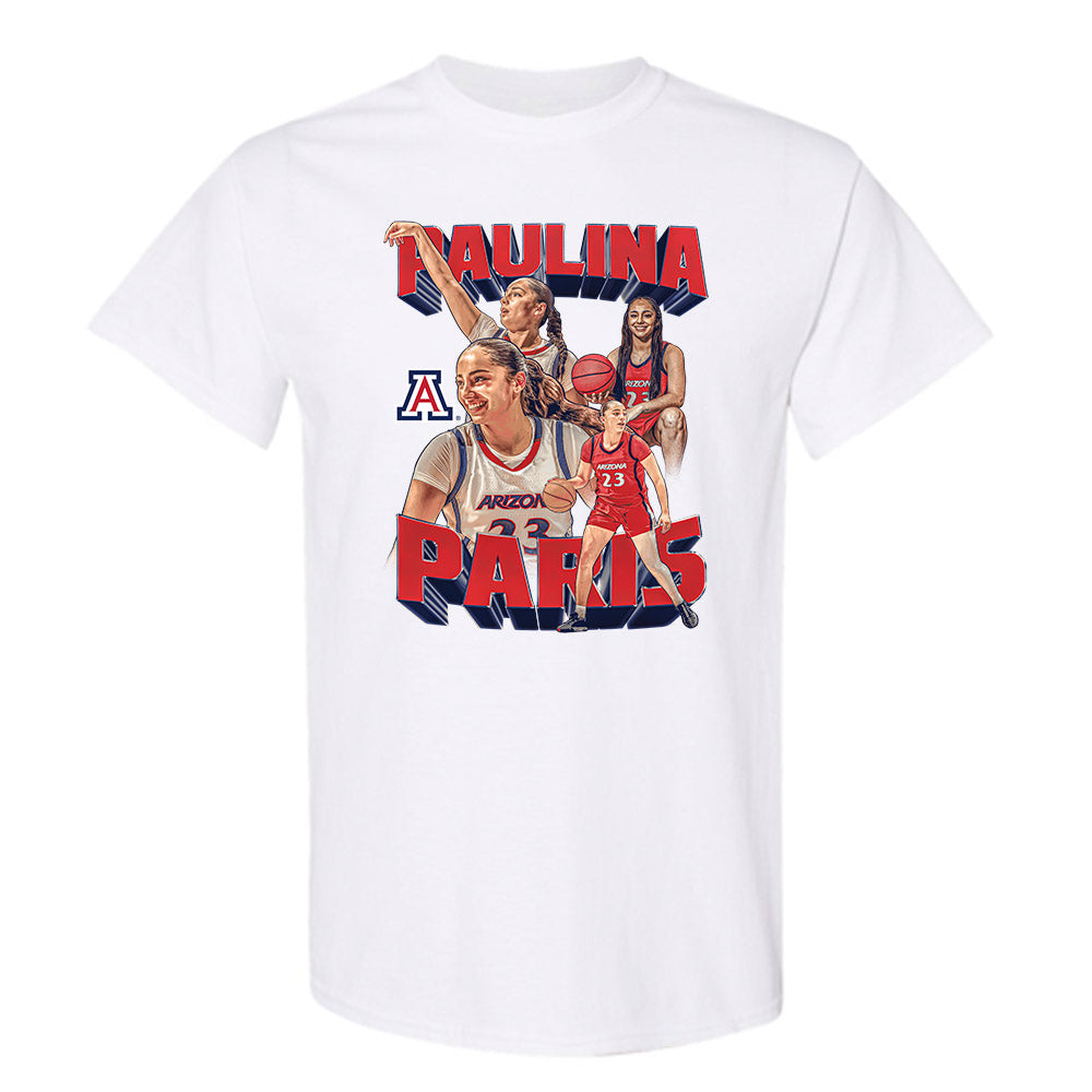 Arizona - NCAA Women's Basketball : Paulina Paris - Player Collage T-Shirt-0