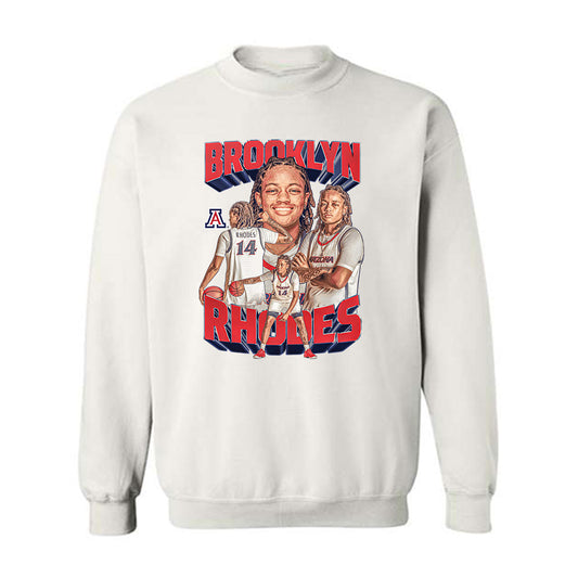 Arizona - NCAA Women's Basketball : Brooklyn Rhodes - Player Collage Crewneck Sweatshirt-0