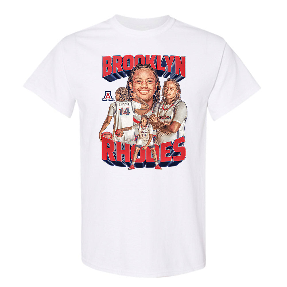 Arizona - NCAA Women's Basketball : Brooklyn Rhodes - Player Collage T-Shirt-0