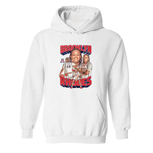 Arizona - NCAA Women's Basketball : Brooklyn Rhodes - Player Collage Hooded Sweatshirt-0