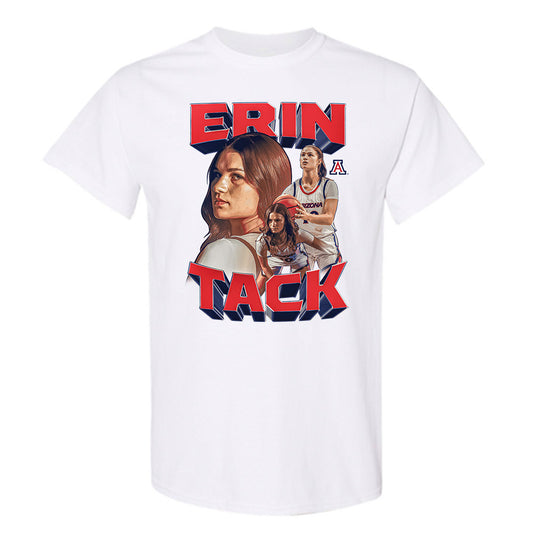 Arizona - NCAA Women's Basketball : Erin Tack - Player Collage T-Shirt-0