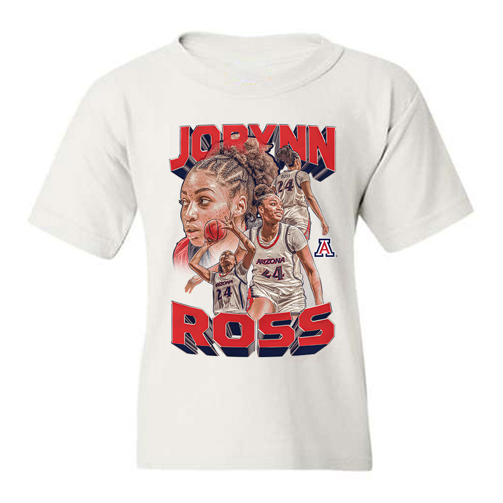 Arizona - NCAA Women's Basketball : Jorynn Ross - Player Collage Youth T-Shirt-0