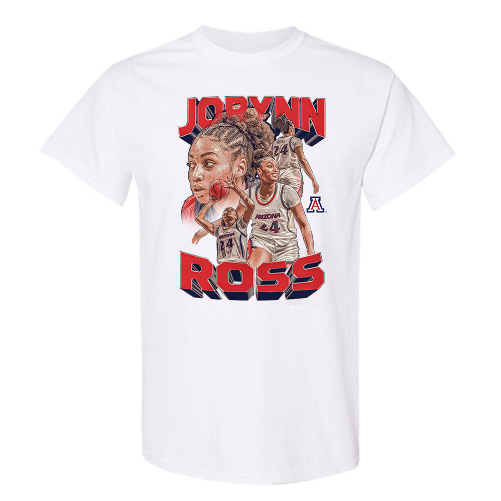 Arizona - NCAA Women's Basketball : Jorynn Ross - Player Collage T-Shirt-0