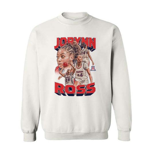 Arizona - NCAA Women's Basketball : Jorynn Ross - Player Collage Crewneck Sweatshirt-0