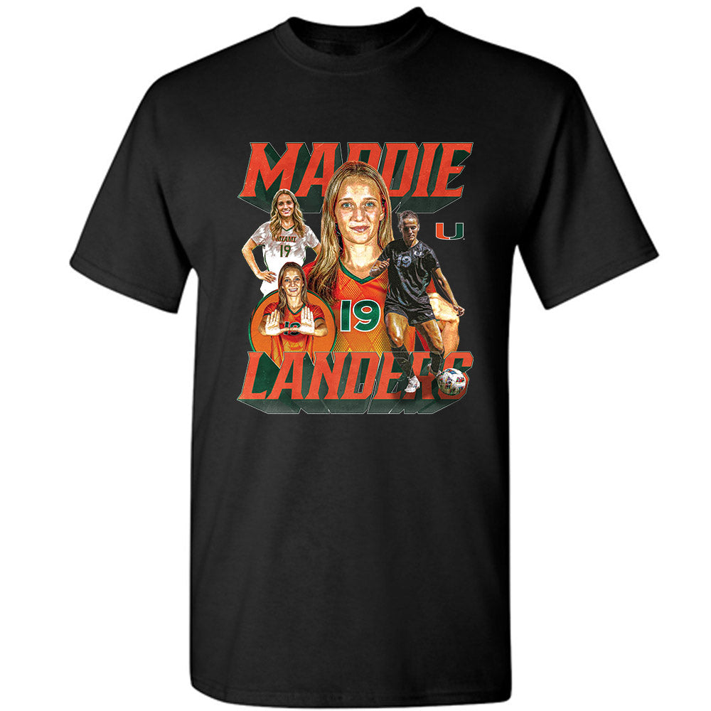 Miami - NCAA Women's Soccer : Madison Landers - T-Shirt-0