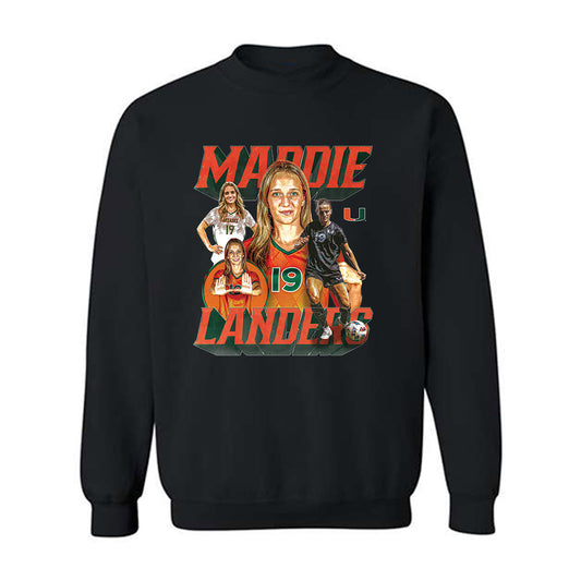 Miami - NCAA Women's Soccer : Madison Landers - Crewneck Sweatshirt-0