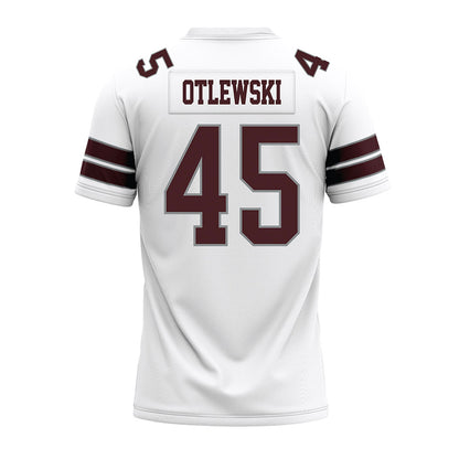 Montana - NCAA Football : Caleb Otlewski - White Premium Football Jersey-1
