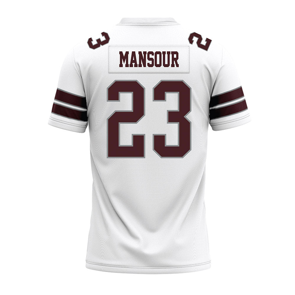 Montana - NCAA Football : rashid Mansour - White Premium Football Jersey-1