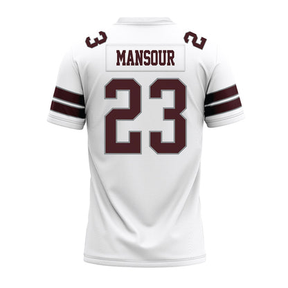Montana - NCAA Football : rashid Mansour - White Premium Football Jersey-1