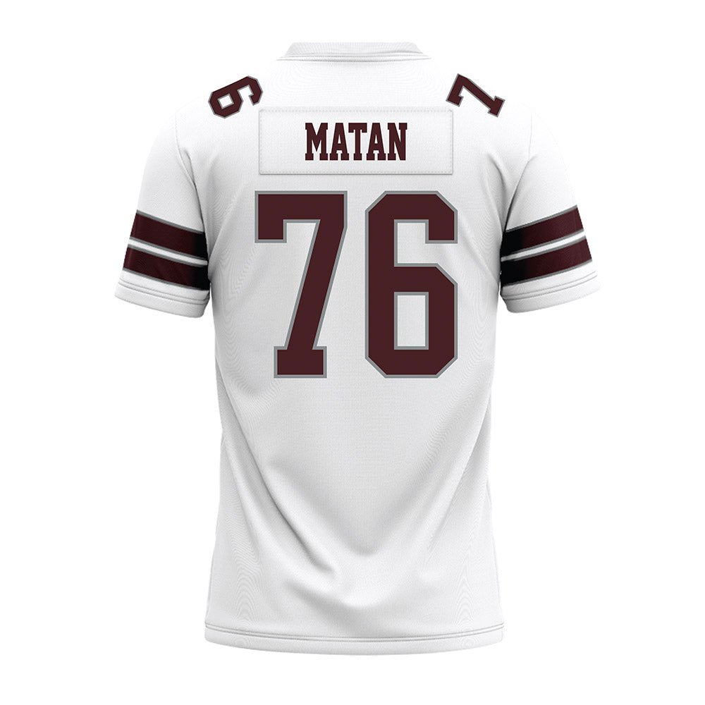 Montana - NCAA Football : Patrick Matan - White Premium Football Jersey-1