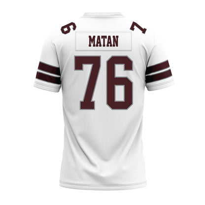 Montana - NCAA Football : Patrick Matan - White Premium Football Jersey-1