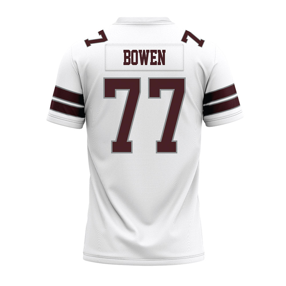 Montana - NCAA Football : Carter Bowen - White Premium Football Jersey-1