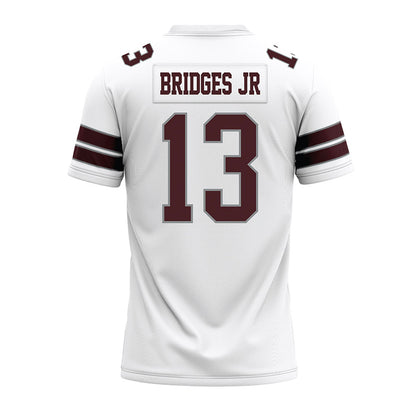 Montana - NCAA Football : Lekeldrick Bridges Jr - White Premium Football Jersey-1
