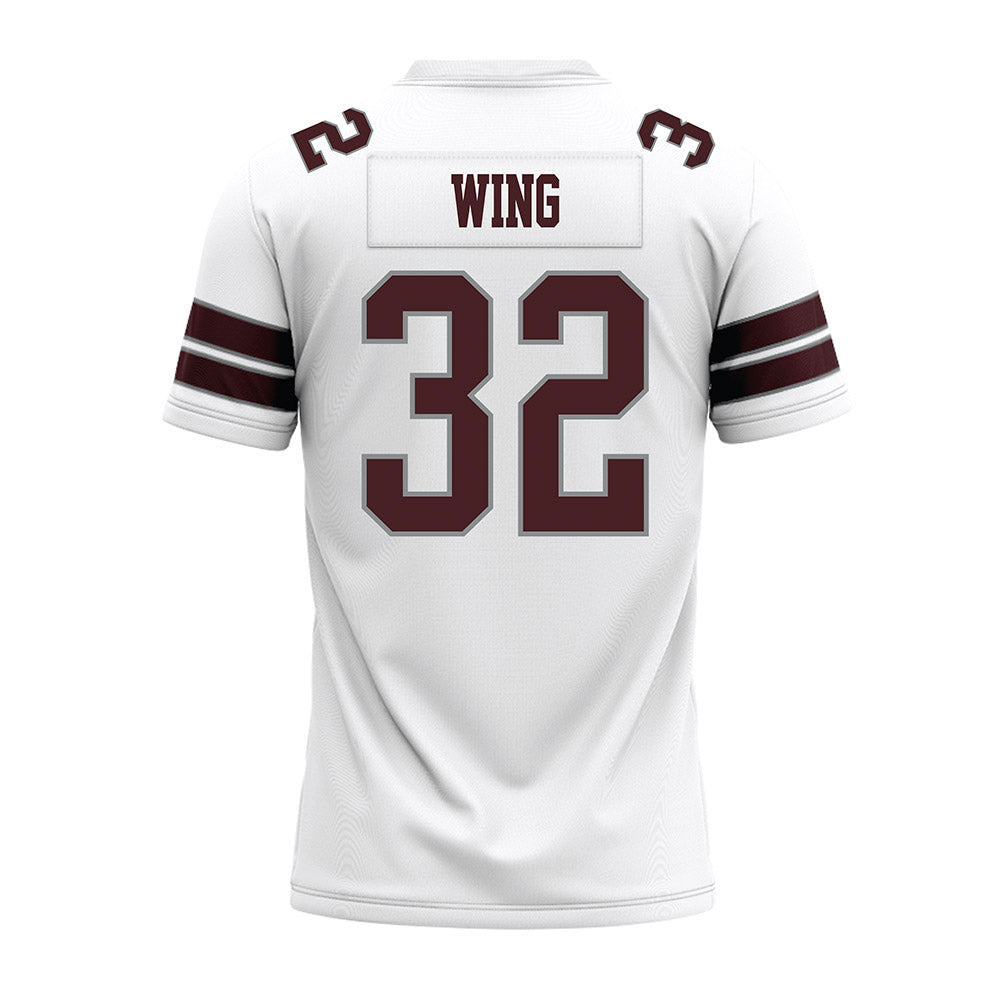 Montana - NCAA Football : Peyton Wing - White Premium Football Jersey-1