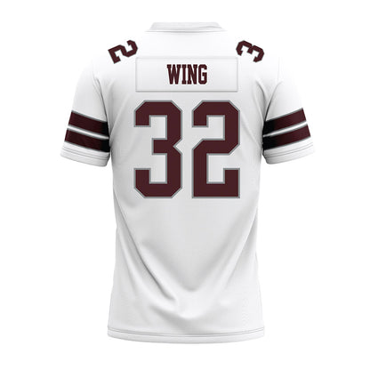 Montana - NCAA Football : Peyton Wing - White Premium Football Jersey-1