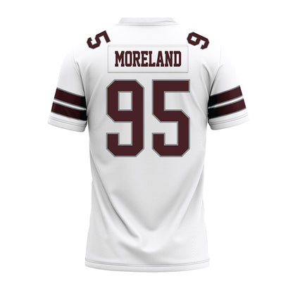 Montana - NCAA Football : Derek Moreland - White Premium Football Jersey-1