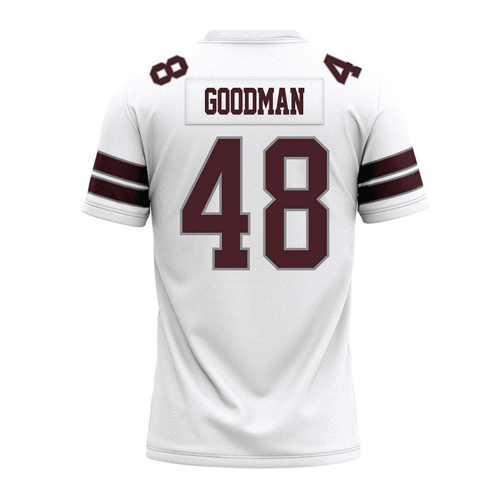 Montana - NCAA Football : Styles Goodman - White Premium Football Jersey-1