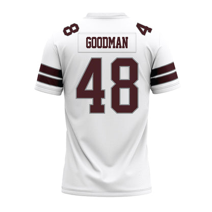 Montana - NCAA Football : Styles Goodman - White Premium Football Jersey-1