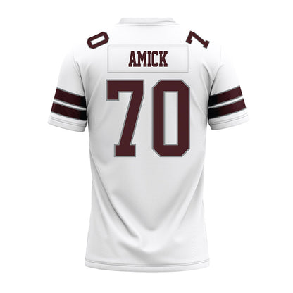 Montana - NCAA Football : Colin Amick - White Premium Football Jersey-1