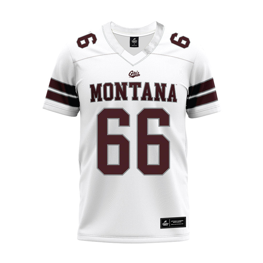Montana - NCAA Football : Brandon Casey - White Premium Football Jersey-0
