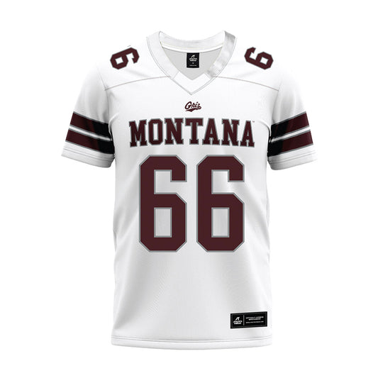 Montana - NCAA Football : Brandon Casey - White Premium Football Jersey-0