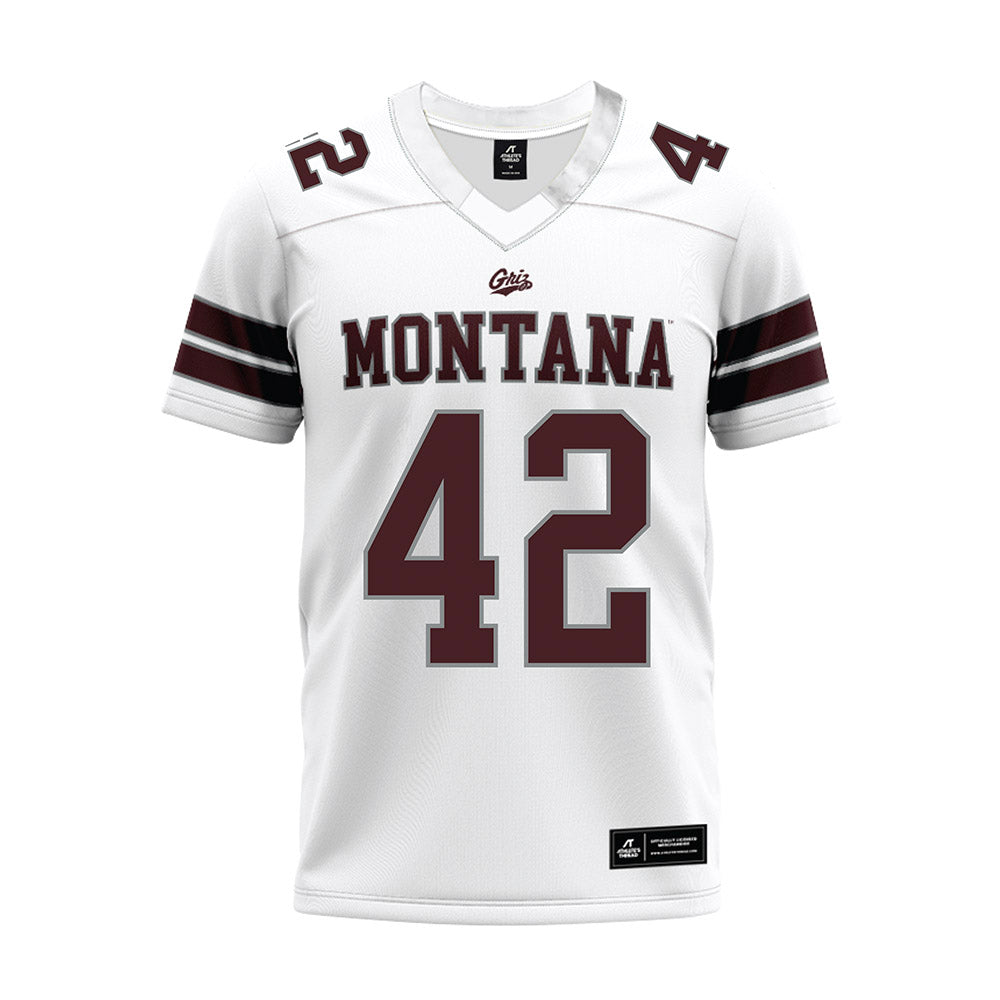 Montana - NCAA Football : Giovanni Pifferini - White Premium Football Jersey-0