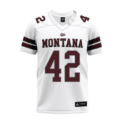 Montana - NCAA Football : Giovanni Pifferini - White Premium Football Jersey-0