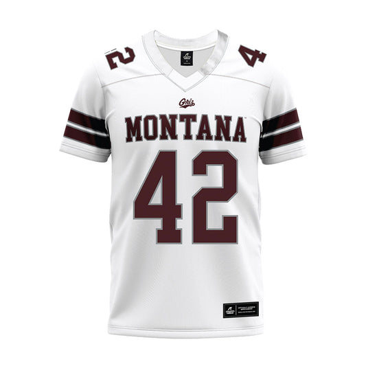 Montana - NCAA Football : Giovanni Pifferini - White Premium Football Jersey-0