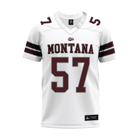 Montana - NCAA Football : Jacob Mason - White Premium Football Jersey-0